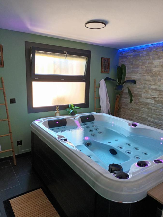 Superbe Appartement Avec Jacuzzi Et Exterieur 佩皮尼昂 外观 照片